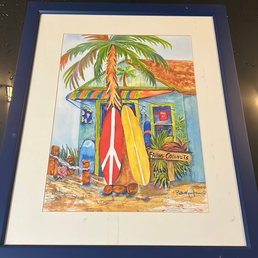 Tropical surf painting